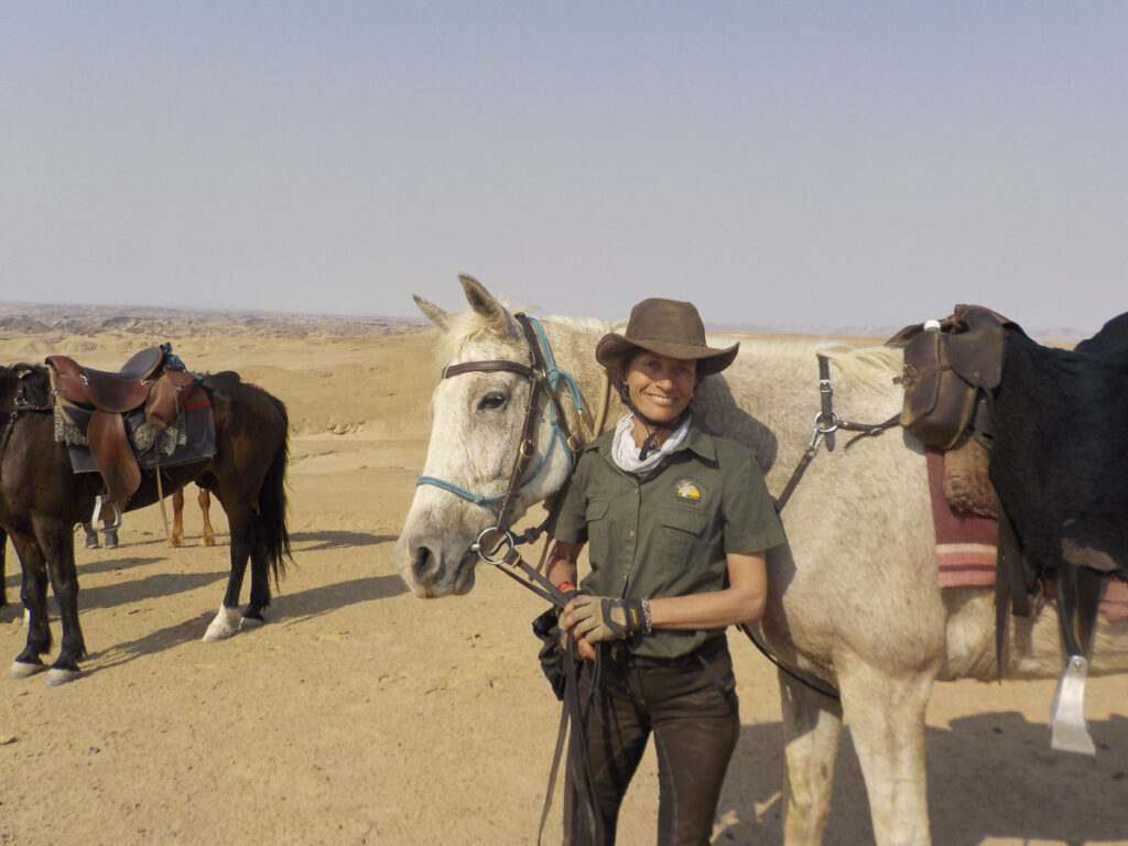 paardrijden in de Namib woestijn